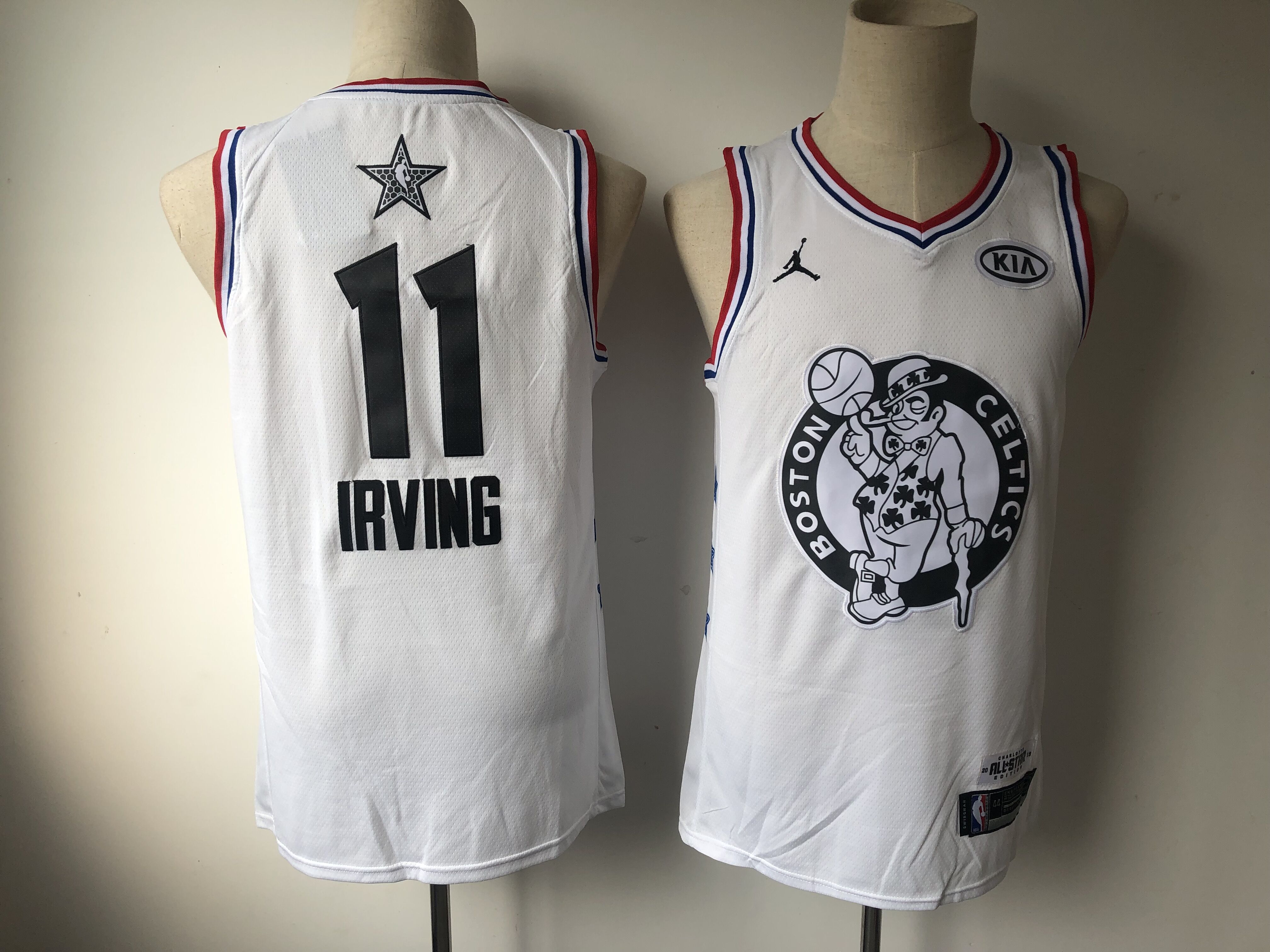 Men Boston Celtics #11 Irving White 2019 All Star NBA Jerseys->boston celtics->NBA Jersey